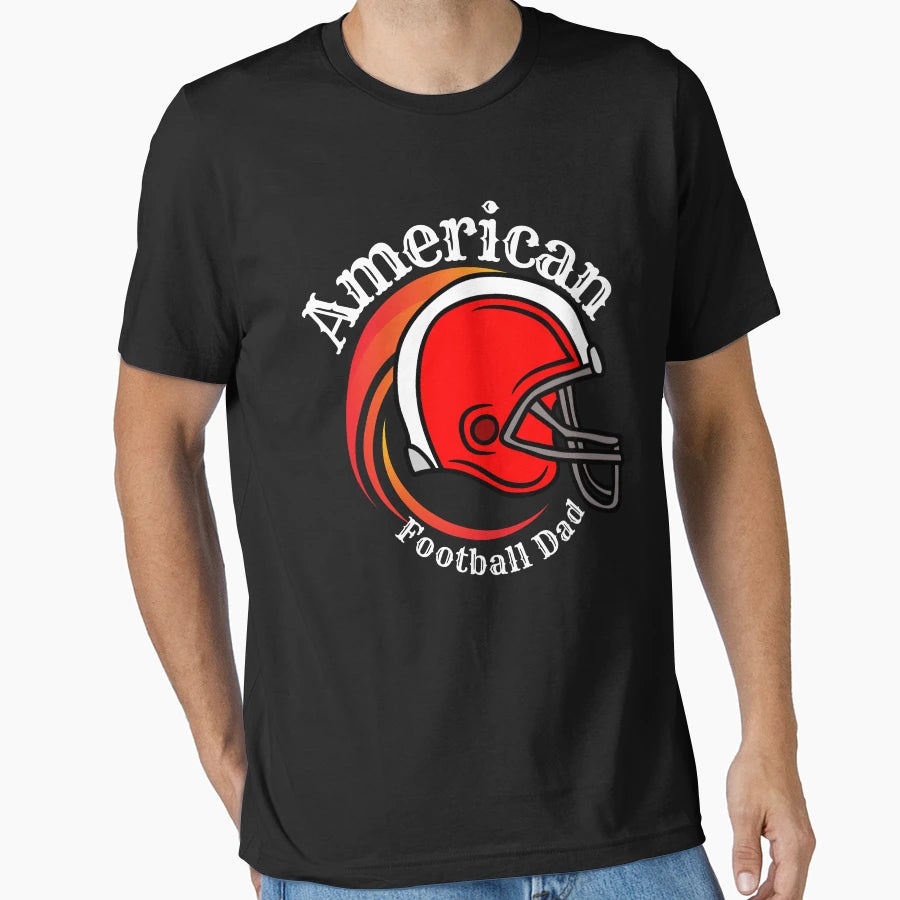 American Football Dad T-Shirt - Aesthetic Graphic for Adults - T-Shirt, Sweatshirt, Hoodie