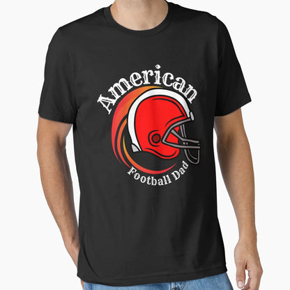 American Football Dad T-Shirt - Aesthetic Graphic for Adults - T-Shirt, Sweatshirt, Hoodie