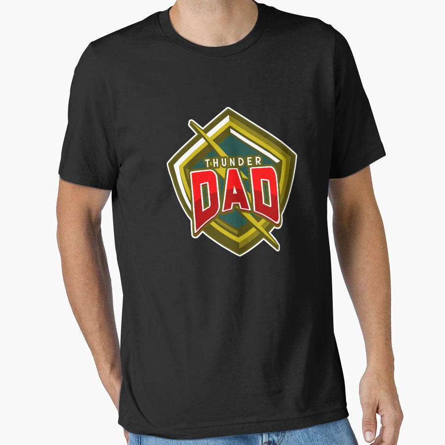 Thunder Dad Funny Fathers Day Gift Papa T-Shirt - Trendy Graphic Unisex - T-Shirt, Sweatshirt, Hoodie
