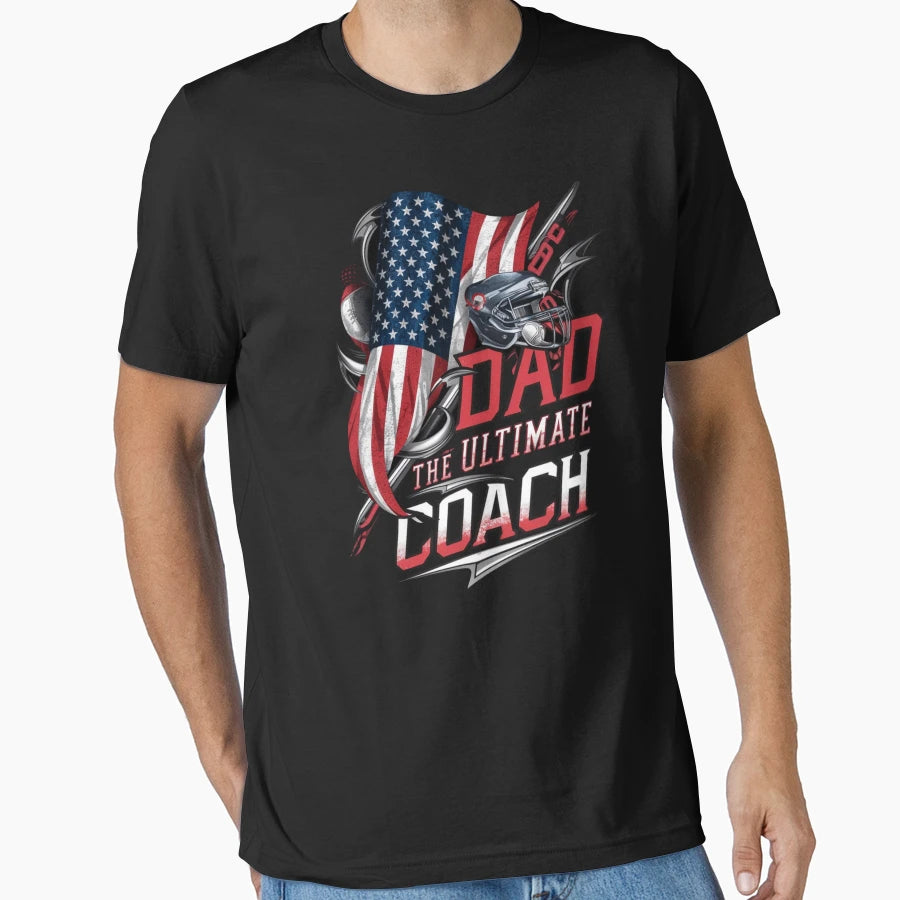 Dad Ultimate Coach T-Shirt - Casual Everyday Wear for Adults - T-Shirt, Sweatshirt, Hoodie