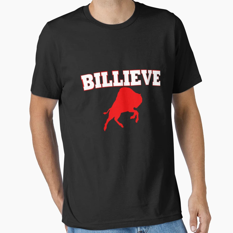 Billieve Red Bull T-Shirt - Graphic Print for Adults - T-Shirt, Sweatshirt, Hoodie