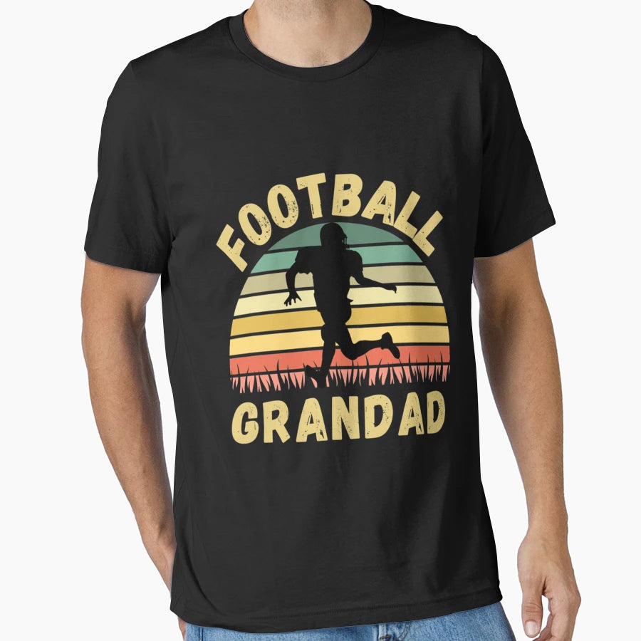Football Grandad American Football T-Shirt - Minimalist Print for Adults - T-Shirt, Sweatshirt, Hoodie