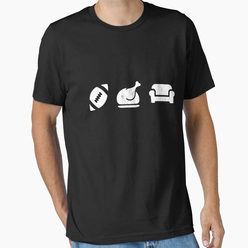 Mens Funny Mens Thanksgiving Football T-Shirt - Streetwear Style Unisex - T-Shirt, Sweatshirt, Hoodie