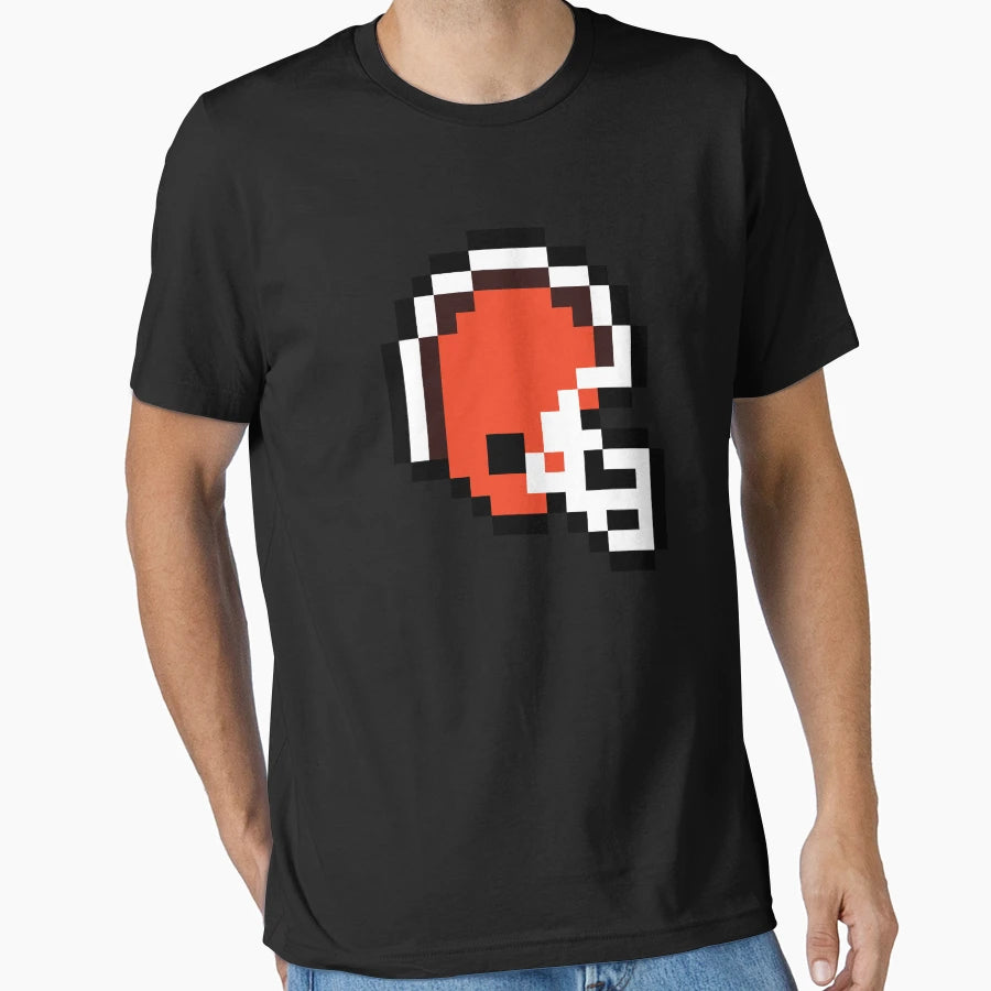 Cleveland Browns 8 Bit Football T-Shirt - Custom Art Print Men Women - T-Shirt, Sweatshirt, Hoodie