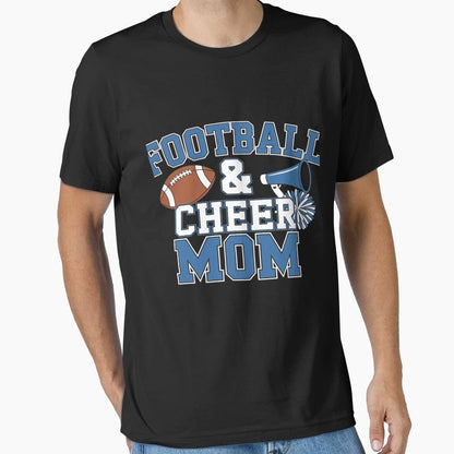 Football Cheer Mom Cheer Spirit Funny T-Shirt - Fun Novelty Design Unisex - T-Shirt, Sweatshirt, Hoodie