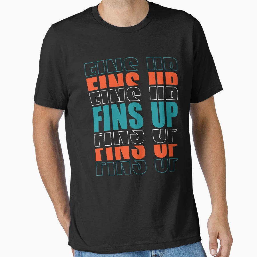 Fins Up T-Shirt - Trendy Graphic Unisex - T-Shirt, Sweatshirt, Hoodie