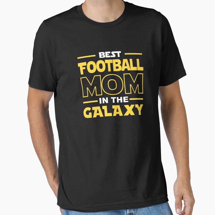 Best Football Mom Galaxy T-Shirt - Casual Everyday Wear for Adults - T-Shirt, Sweatshirt, Hoodie
