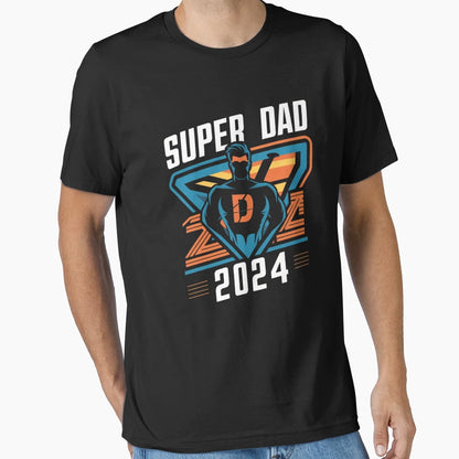 Fathers Day Super Dad 2024 T-Shirt - Aesthetic Graphic Unisex - T-Shirt, Sweatshirt, Hoodie