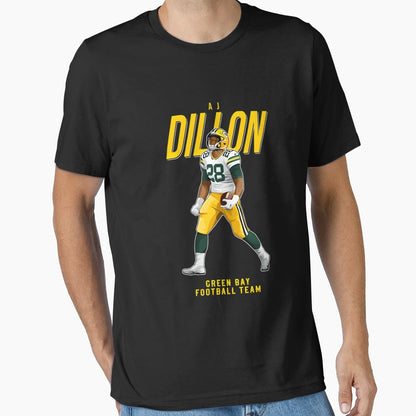 Aj Dillon 28 Green Bay Football Team T-Shirt - Streetwear Style Unisex - T-Shirt, Sweatshirt, Hoodie