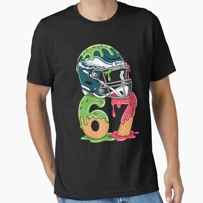 American Football 67 Ice Cream T-Shirt - Streetwear Style for Adults - T-Shirt, Sweatshirt, Hoodie