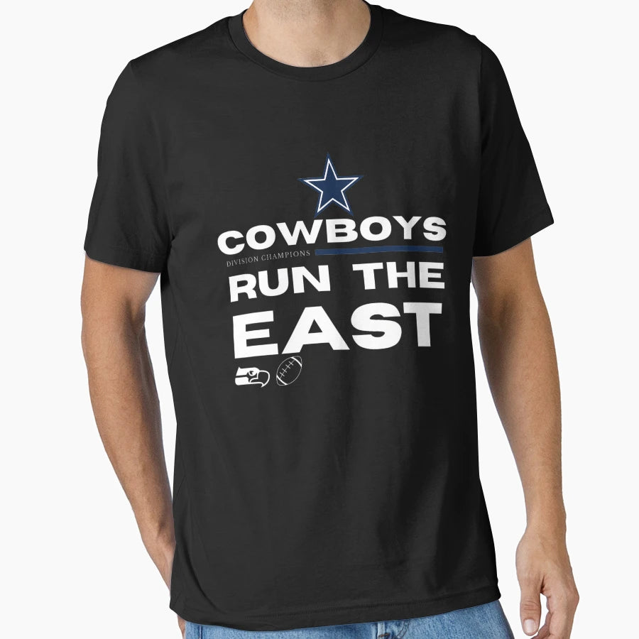 Cowboys Run East Divi Sion Champion T-Shirt - Aesthetic Graphic for Adults - T-Shirt, Sweatshirt, Hoodie