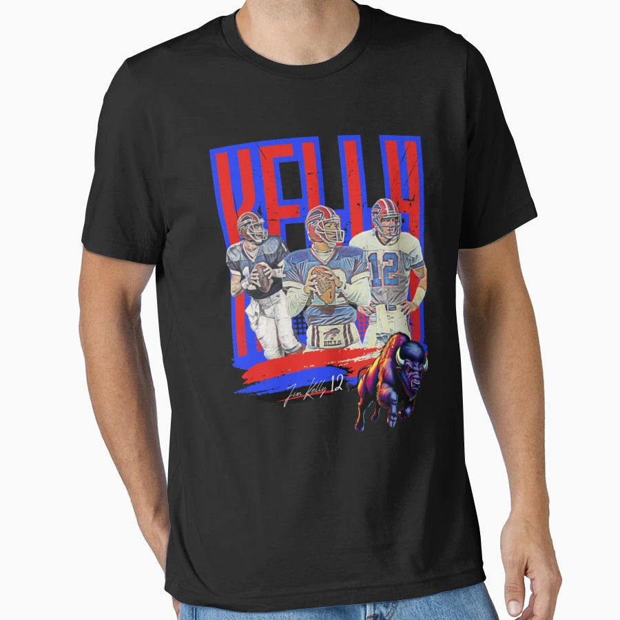 Jim Kelly Buffalo Bills Pete Rose T-Shirt - Graphic Print for Adults - T-Shirt, Sweatshirt, Hoodie