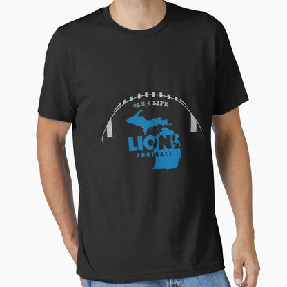 Detroit Lions Fan 4 Life Football Pride T-Shirt - Graphic Print Unisex - T-Shirt, Sweatshirt, Hoodie