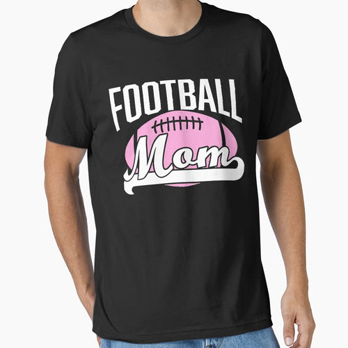Football And Cheer Mom Funny Fan Gift T-Shirt - Casual Everyday Wear Unisex - T-Shirt, Sweatshirt, Hoodie