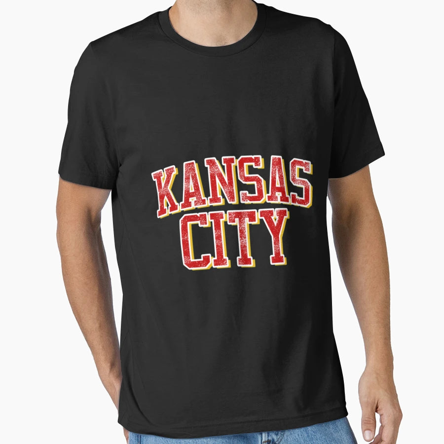 Kansas City Kc Football T-Shirt - Streetwear Style for Adults - T-Shirt, Sweatshirt, Hoodie