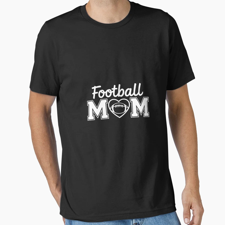 Football Mom Mama Football Game T-Shirt - Casual Everyday Wear Men Women - T-Shirt, Sweatshirt, Hoodie