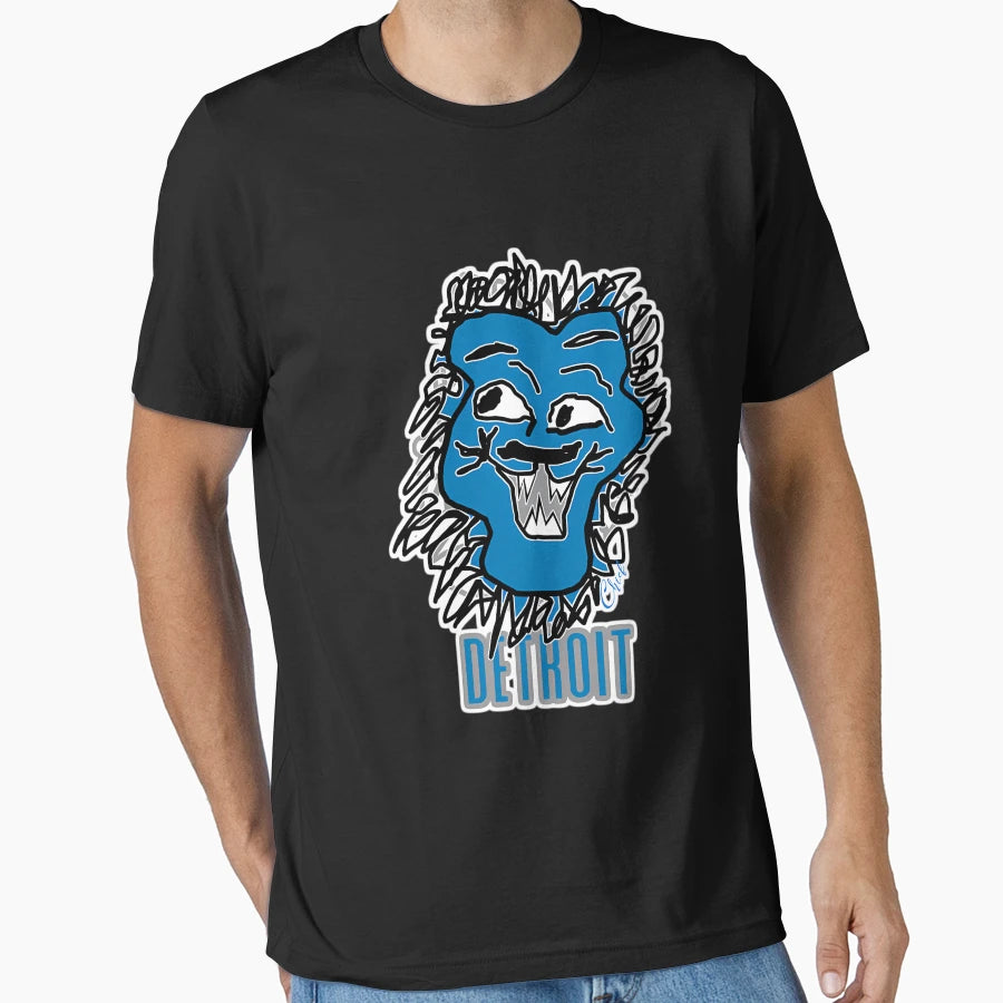 Chief Detroit Lion T-Shirt - Graphic Print for Adults - T-Shirt, Sweatshirt, Hoodie