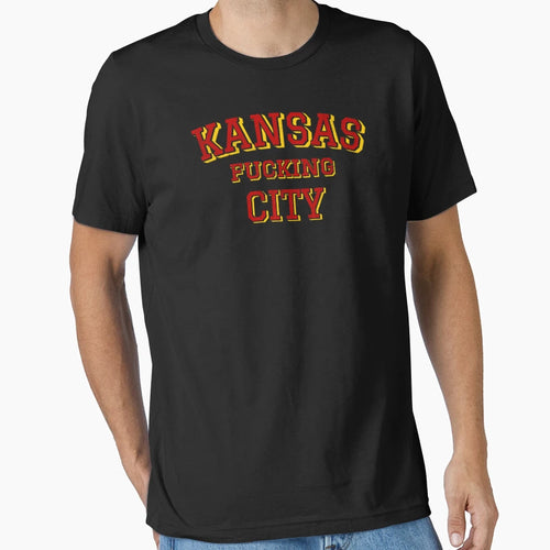 Kansas Fucking City Football Team T-Shirt - Minimalist Print Men Women - T-Shirt, Sweatshirt, Hoodie
