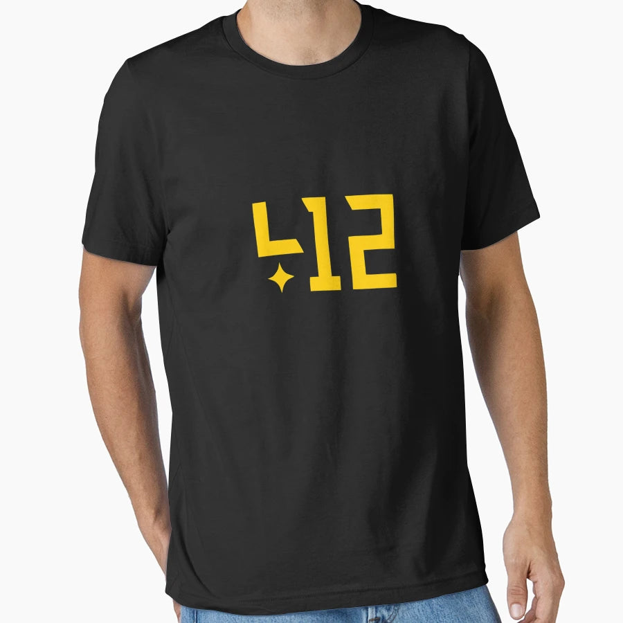 Best Selling 412 Pittsburgh T-Shirt - Minimalist Print Men Women - T-Shirt, Sweatshirt, Hoodie