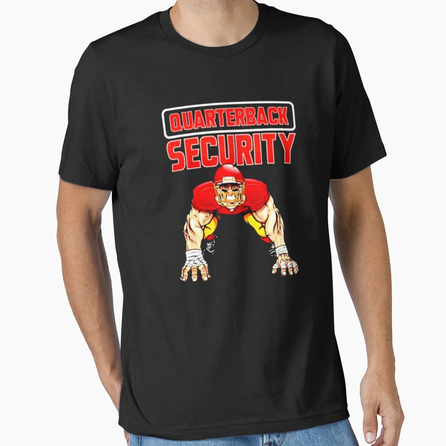Quarterback Security T-Shirt - Aesthetic Graphic Unisex - T-Shirt, Sweatshirt, Hoodie
