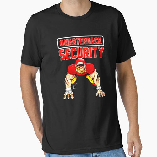 Quarterback Security T-Shirt - Aesthetic Graphic Unisex - T-Shirt, Sweatshirt, Hoodie