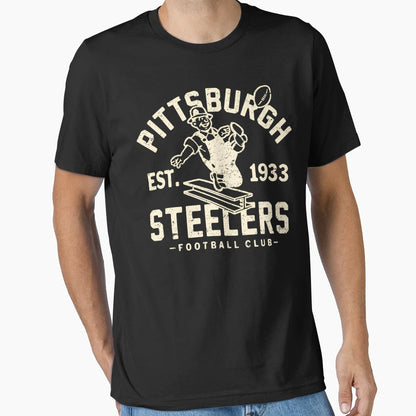 Pittsburgh Steelers 1 T-Shirt - Trendy Graphic for Adults - T-Shirt, Sweatshirt, Hoodie
