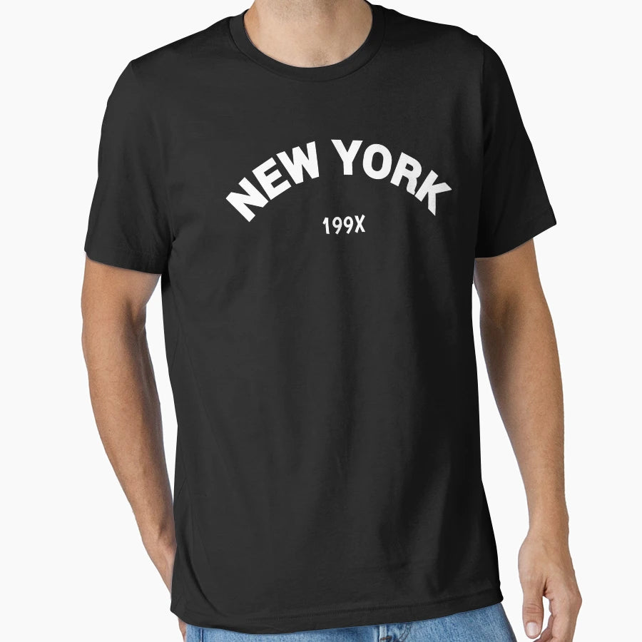 Newyork White Text T-Shirt - Minimalist Print for Adults - T-Shirt, Sweatshirt, Hoodie