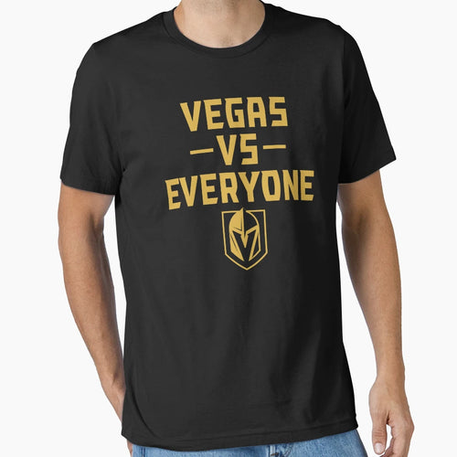 Vegas Vs Everyone Hockey Vegas Golden T-Shirt - Trendy Graphic Men Women - T-Shirt, Sweatshirt, Hoodie