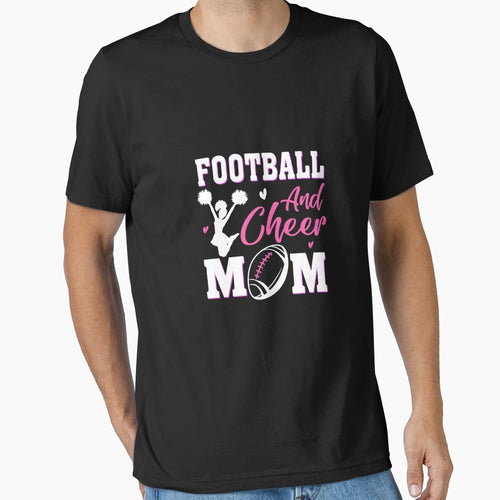 Womens Cheerleading Mom Football And T-Shirt - Casual Everyday Wear Unisex - T-Shirt, Sweatshirt, Hoodie