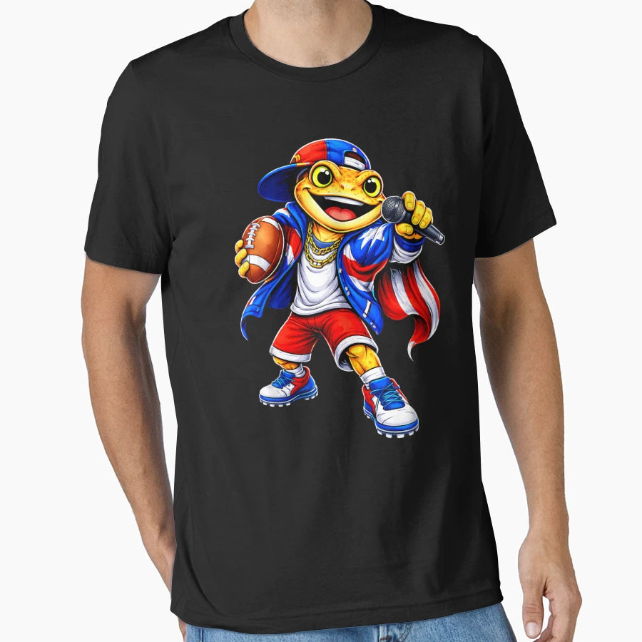 Puerto Rico Flag Music Coqui Frog T-Shirt - Novelty Apparel Men Women - T-Shirt, Sweatshirt, Hoodie