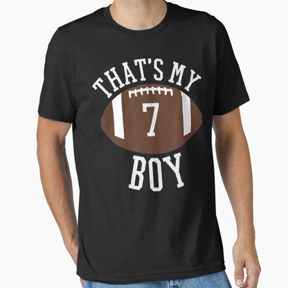 Thats My 7 Football Number 7 Jersey T-Shirt - Custom Art Print Unisex - T-Shirt, Sweatshirt, Hoodie