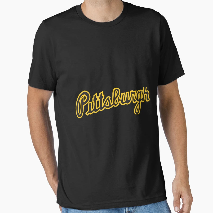 Pittsburgh Script T-Shirt - Aesthetic Graphic Men Women - T-Shirt, Sweatshirt, Hoodie