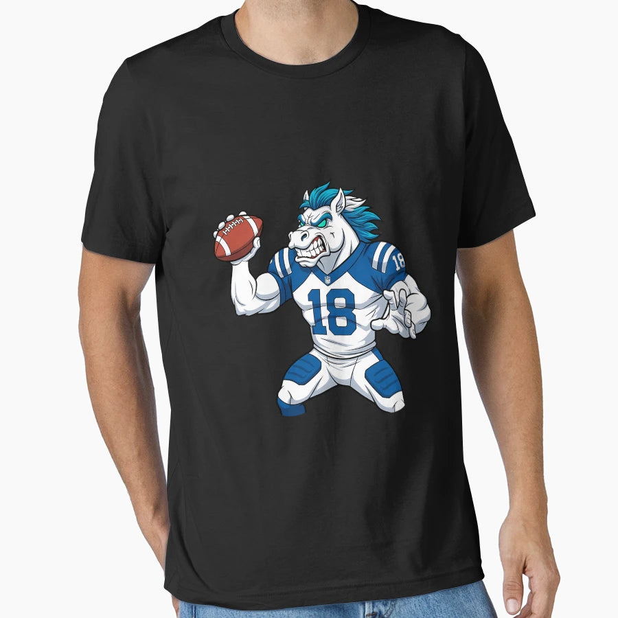 Indianapolis Colts Furious Qb T-Shirt - Aesthetic Graphic Men Women - T-Shirt, Sweatshirt, Hoodie