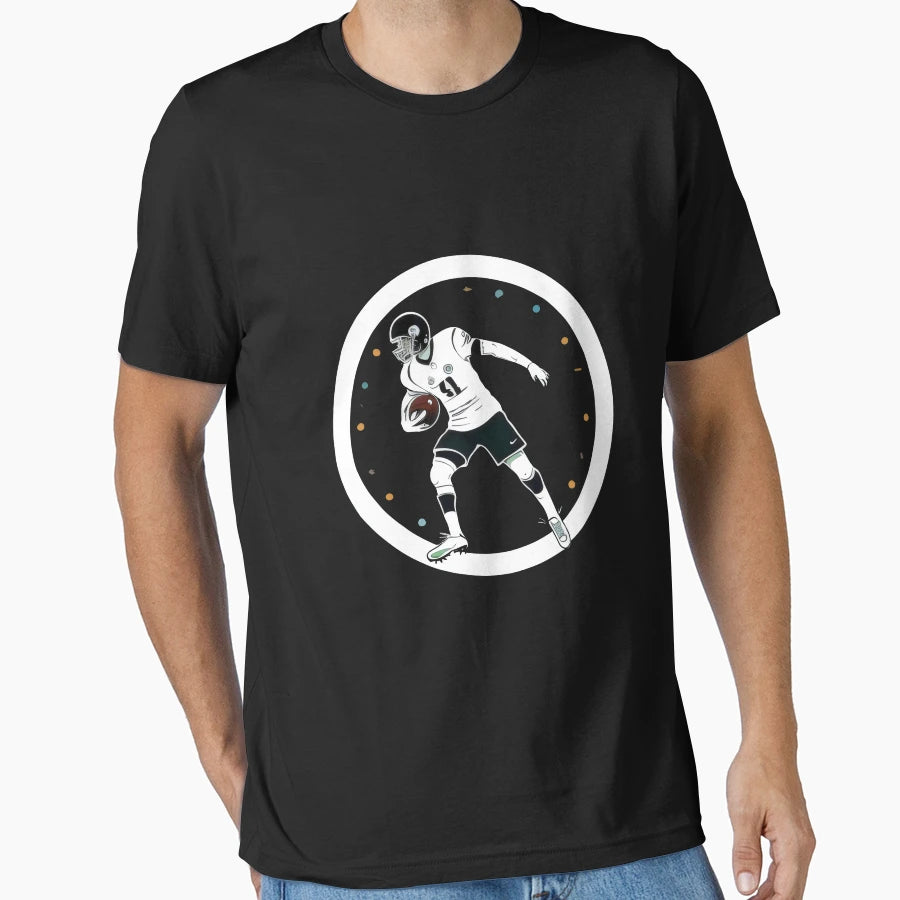 Dynamic Football Player Art Modern T-Shirt - Aesthetic Graphic Unisex - T-Shirt, Sweatshirt, Hoodie