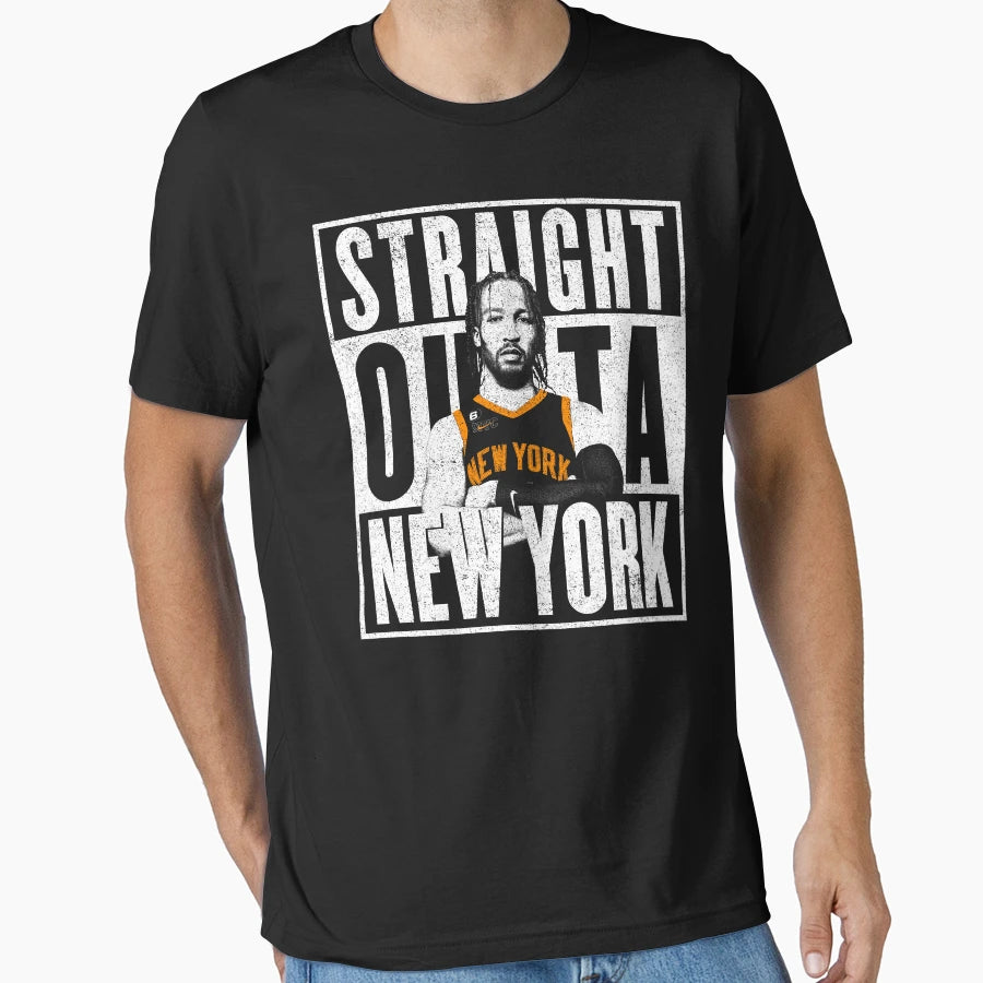 Straight Outta New York Jalen Brunson T-Shirt - Streetwear Style for Adults - T-Shirt, Sweatshirt, Hoodie