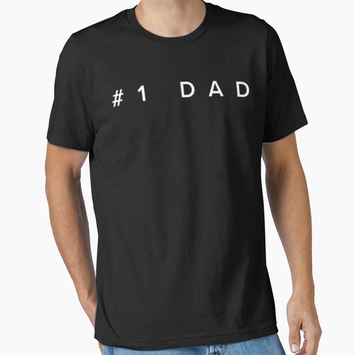 1 Dad Minimal T-Shirt - Aesthetic Graphic for Adults - T-Shirt, Sweatshirt, Hoodie