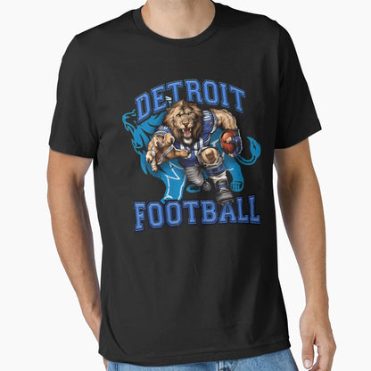 Detroit Football T-Shirt - Novelty Apparel Unisex - T-Shirt, Sweatshirt, Hoodie