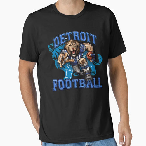 Detroit Football T-Shirt - Novelty Apparel Unisex - T-Shirt, Sweatshirt, Hoodie
