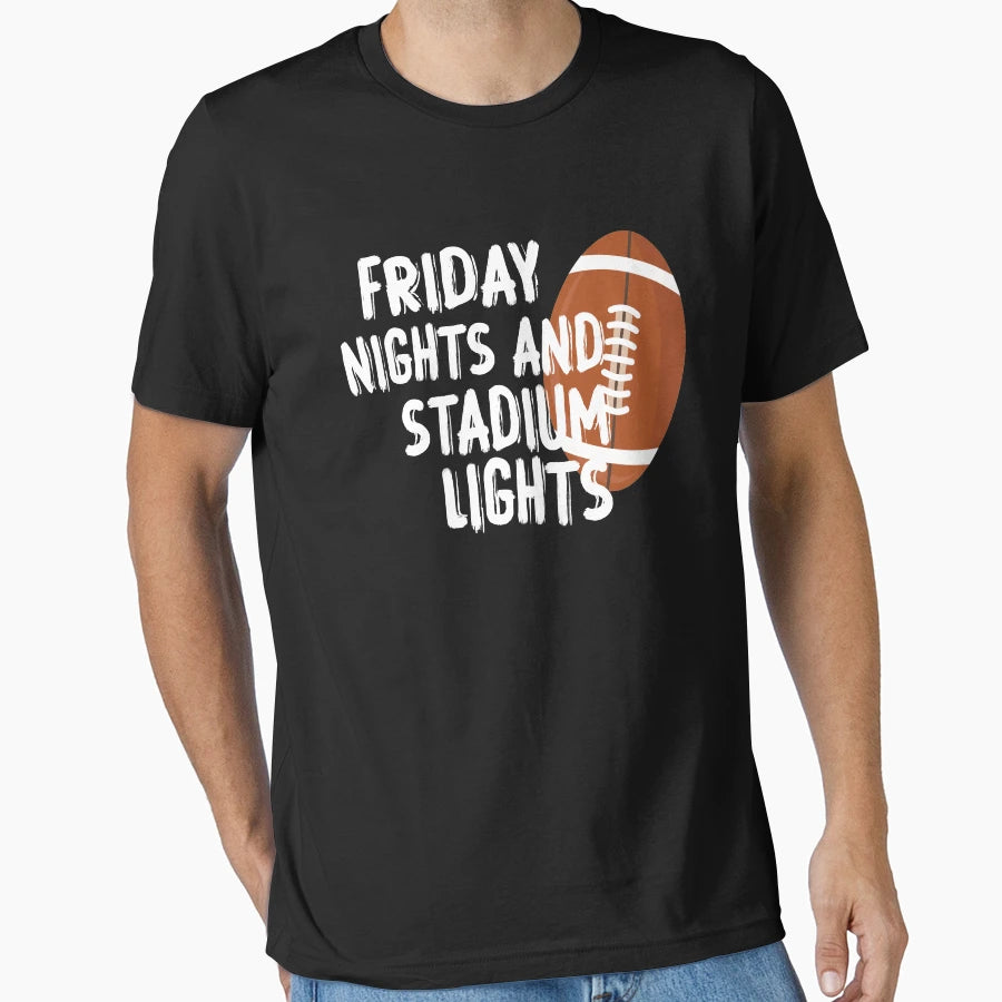 Friday Nights And Stadium Lights T-Shirt - Custom Art Print for Adults - T-Shirt, Sweatshirt, Hoodie