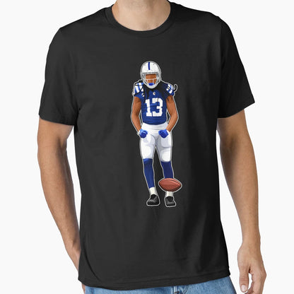 Ty Hilton 13 Celebrates Firstdown T-Shirt - Unique Graphic for Adults - T-Shirt, Sweatshirt, Hoodie