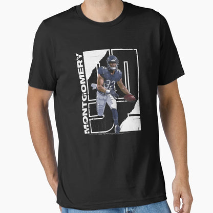 David Montgomery Stretch T-Shirt - Trendy Graphic for Adults - T-Shirt, Sweatshirt, Hoodie