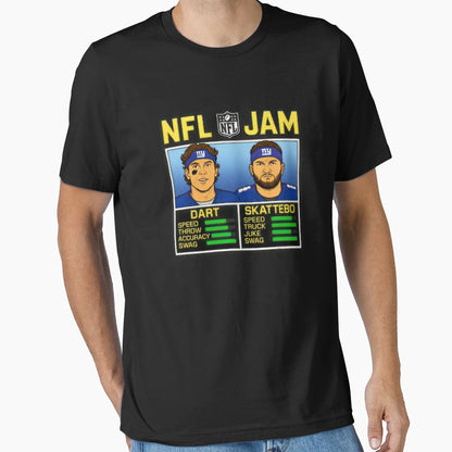 Cam Skattebo Jaxson Dart Nba Jam T-Shirt - Novelty Apparel Men Women - T-Shirt, Sweatshirt, Hoodie