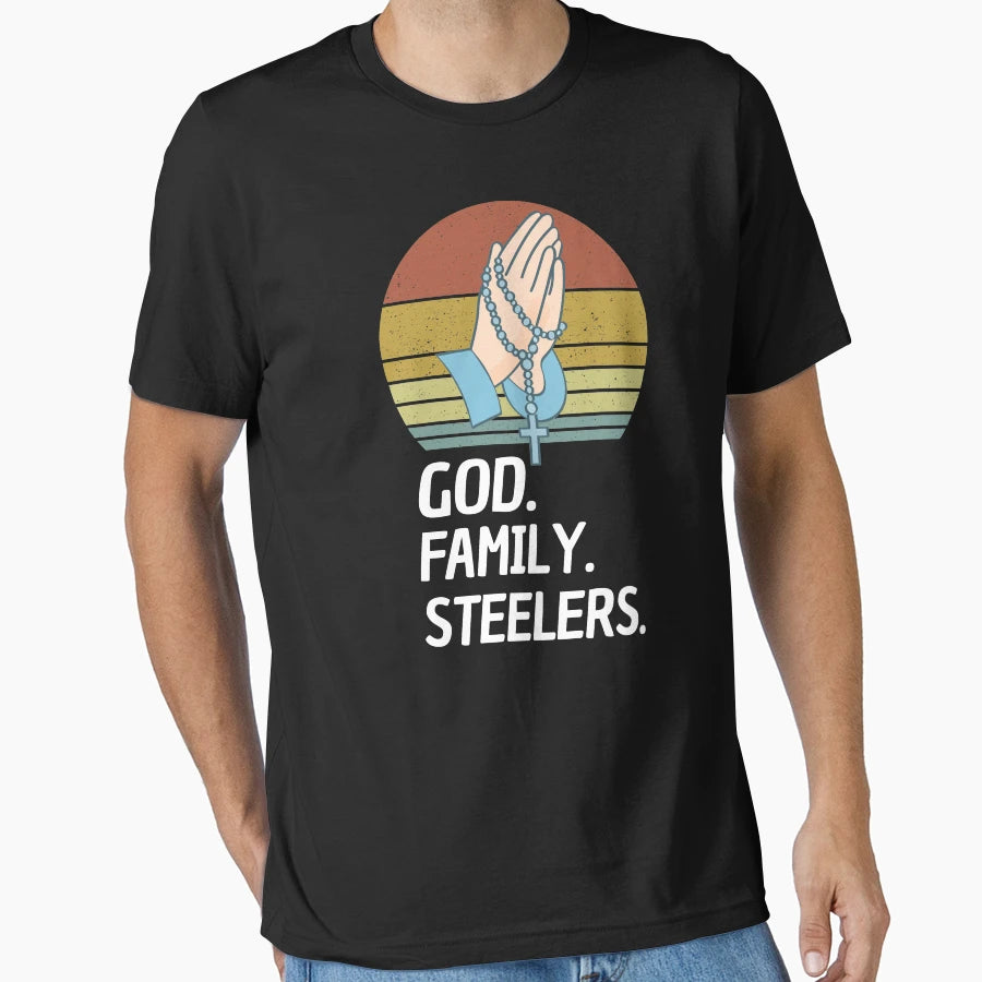 God Family Steelers Veterans Day Parade T-Shirt - Graphic Print for Adults - T-Shirt, Sweatshirt, Hoodie