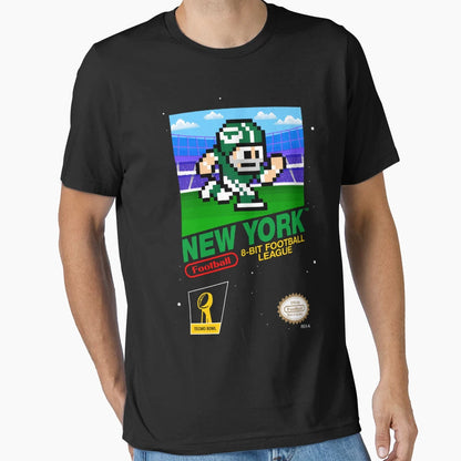 New York Jets 8 Bit Videogames T-Shirt - Trendy Graphic for Adults - T-Shirt, Sweatshirt, Hoodie