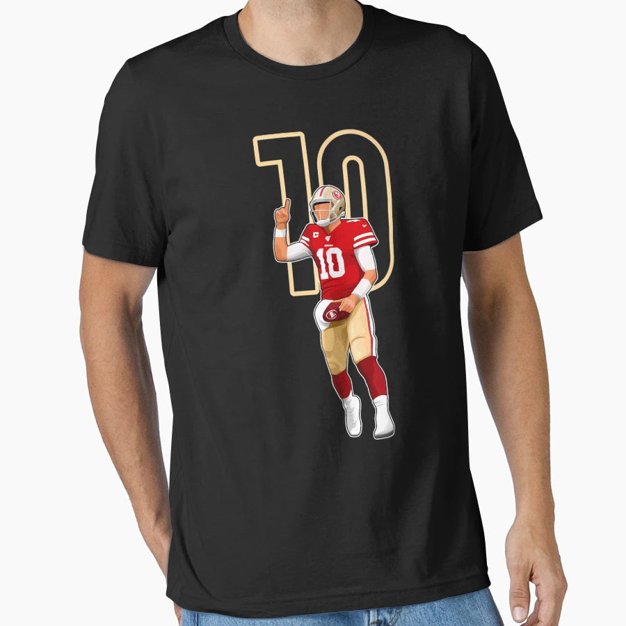 Jimmy Garoppolo San Francisco 10 T-Shirt - Minimalist Print Men Women - T-Shirt, Sweatshirt, Hoodie