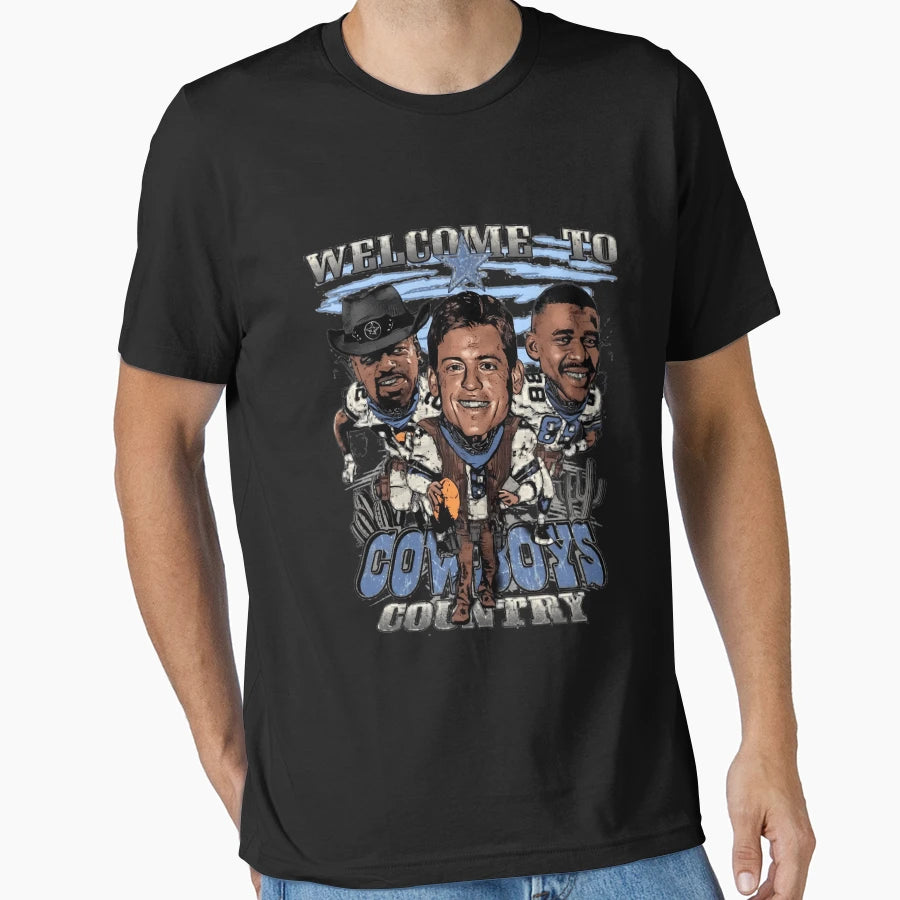 Welcome To Dallas Cowboys T-Shirt - Minimalist Print Men Women - T-Shirt, Sweatshirt, Hoodie