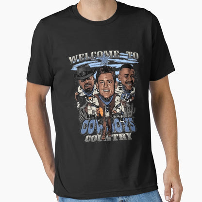 Welcome To Dallas Cowboys T-Shirt - Minimalist Print Men Women - T-Shirt, Sweatshirt, Hoodie
