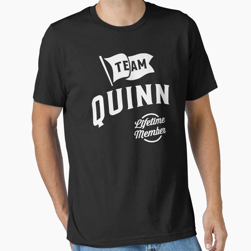 Team Quinn Lifetime Member T-Shirt - Unique Graphic for Adults - T-Shirt, Sweatshirt, Hoodie
