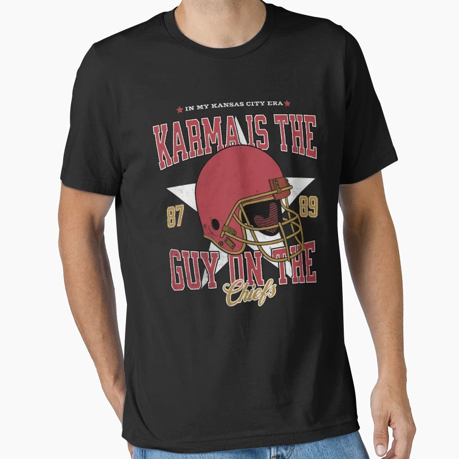 TK Karma Is Guy Chiefs T-Shirt - Streetwear Style for Adults - T-Shirt, Sweatshirt, Hoodie