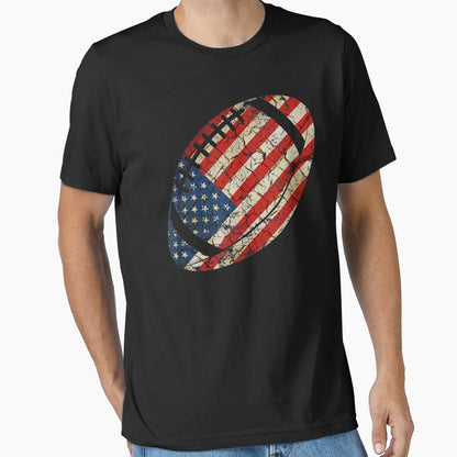 American Football Lovers 4Th July T-Shirt - Aesthetic Graphic for Adults - T-Shirt, Sweatshirt, Hoodie